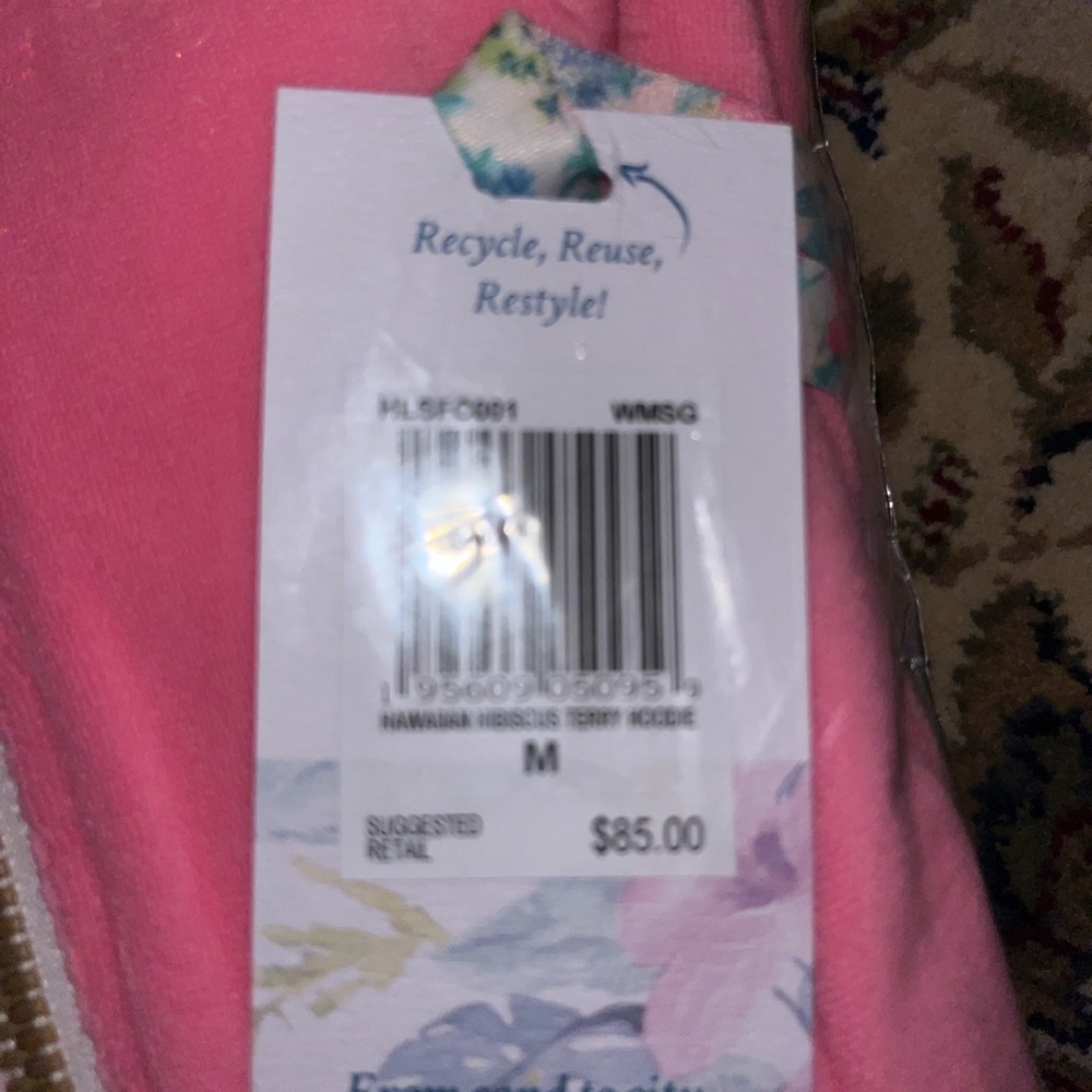 Brand new Hurley Hawaiian Hibiscus Terry Hoodie. Never been worn. - Picture 4 of 6